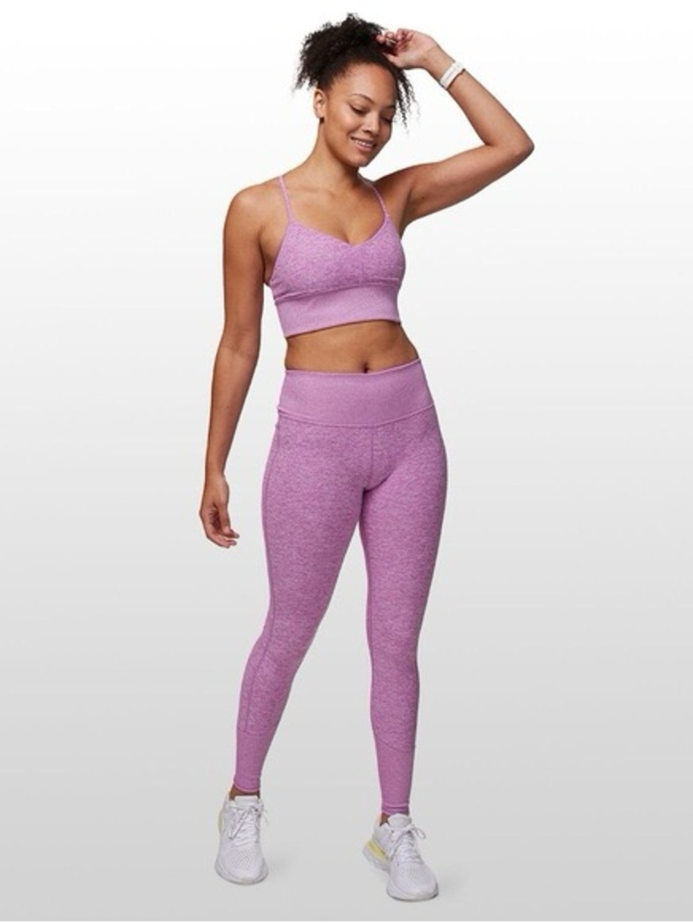 Alo Yoga Alosoft Electric Violet Heather Leggings Size S
